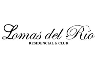 Logotipo de Lomas del Río, condominio que usa Eugenia